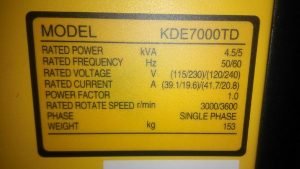 Genset Kva Stabil Lihat Pada Label